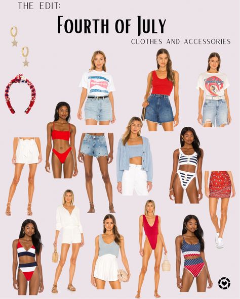 4th Of July Swim Outfit, 4th Of July Pool Party Outfit, 4th Of July Beach Outfit, Fourth Of July Bathing Suit, July 4 Outfit, Summer Outfits 2023 Trends, Cute Fourth Of July Outfits, Forth Of July Outfit, Cute 4th Of July Outfits