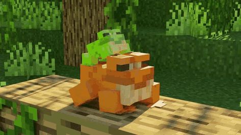 Frogs Minecraft GIF - Frogs Frog Minecraft - Discover & Share GIFs Frog Minecraft, Mc Banner, Cottagecore Minecraft, Creative Story Ideas, Minecraft Images, Gif Background, Mc Wallpaper, Minecraft Banners, Minecraft Pictures