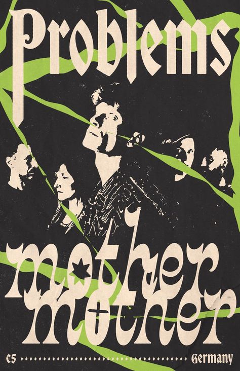 Mother Mother band/music poster featuring their song title "Problems". Made by myself with inspiration coming from vintage punk/rock design, zine culture, and more. Mother Mother Band, Punk Bands Posters, Vintage Band Posters, Future Poster, Rock Poster Art, Rock Band Posters, Punk Poster, Vintage Music Posters, Mother Mother