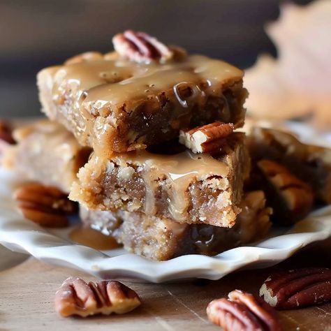 Indulge in these delightful Maple Pecan Blondies, a perfect treat for any occasion. Packed with rich flavors of pecans and maple syrup, these blondies are topped with a luscious maple ... Read more Maple Pecan Blondies, Maple Pecan Bars, Pecan Blondies, Maple Sugar Candy, Chocolate Chip Blondies, Pecan Bars, Maple Cream, Pecan Cake, Maple Pecan