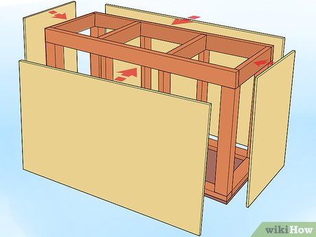 How to Build an Aquarium Stand: 12 Steps (with Pictures) - wikiHow Aquarium Shelves, 75 Gallon Aquarium Stand, Homemade Aquarium, Diy Aquarium Stand, 75 Gallon Aquarium, Fish Tank Cabinets, 20 Gallon Aquarium, Fish Tank Wall, Aquarium Cabinet