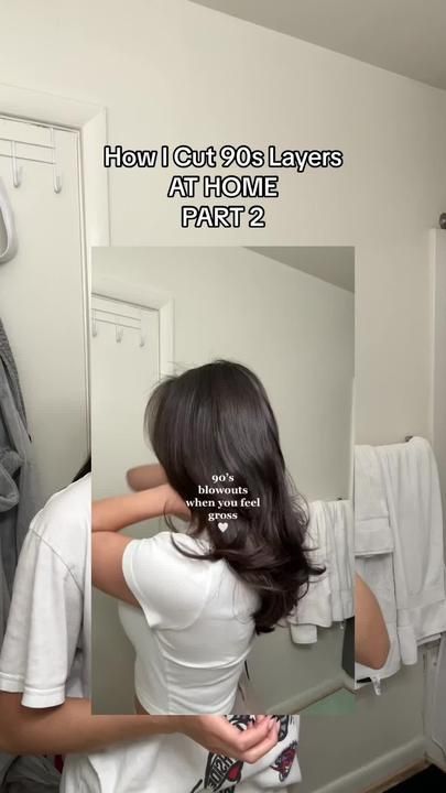 Layered Hair At Home, Rachel Haircut, Kawaii Aesthetic, Layered Haircuts, Layered Hair, Twitter Image, Hair Makeup, At Home, Hair Cuts