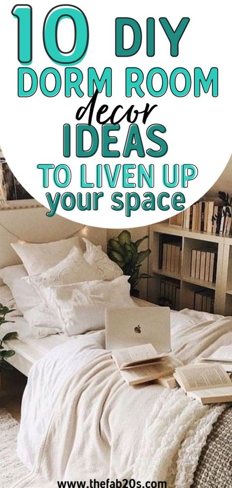 10 DIY Dorm Room Decor Ideas To brighten Up Your Space! Easy DIY dorm room hacks perfect for college students. Efficient Dorm Room Organization Ideas you can try! Obsessed with these dorm room storage ideas! I want to add these all in my dorm room. #dorm #dormroom Diy Dorm Room Decor, Dorm Room Storage Ideas, Dorm Room Organization Ideas, Diy Dorm Room, Dorm Room Organization Diy, Dorm Room Decor Ideas, Diy Dorm Decor, Diy Dorm, Decor Above Bed