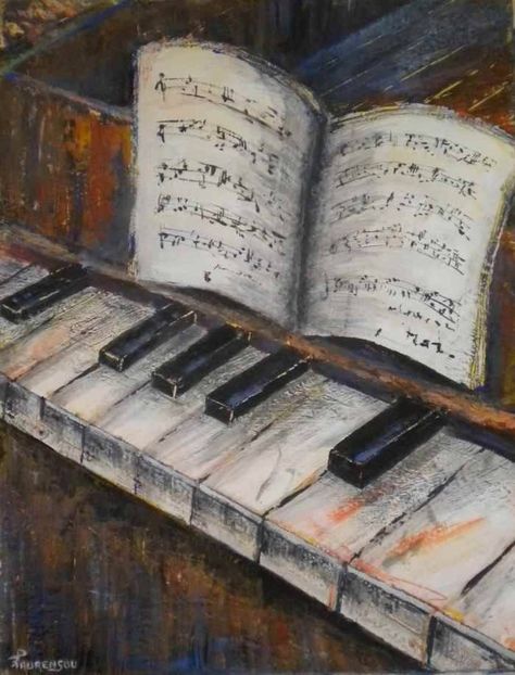 Piano Art, A Level Art, Aesthetic Painting, Gcse Art, Ethereal Art, Book Art Drawings, Cool Art Drawings, Playlist Covers, Old Art