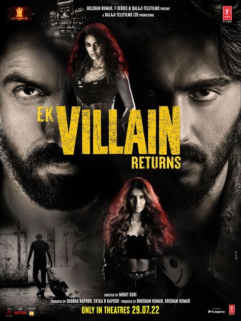 Ek Villain Returns, Mohit Suri, Roy Kapoor, Tara Sutaria, John Abraham, Arjun Kapoor, Thriller Film, Disha Patani, Bollywood Movie