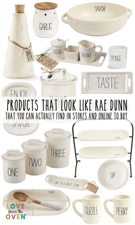 Cute products that look like Rae Dunn that you can actually find and buy Coffee Kitchen Decor, Pioneer Woman Kitchen Decor, Love From The Oven, Cute Products, Copper Kitchen Decor, Pioneer Woman Kitchen, Small Space Interior Design, Rae Dunn Collection, Woodworking Classes