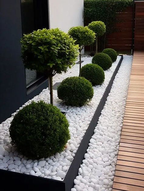 Moderne Have, Modern Garden Landscaping, Front Garden Landscape, Small Front Yard Landscaping, Modern Backyard Landscaping, Front Garden Design, Back Garden Design, Patio Garden Design, Modern Garden Design