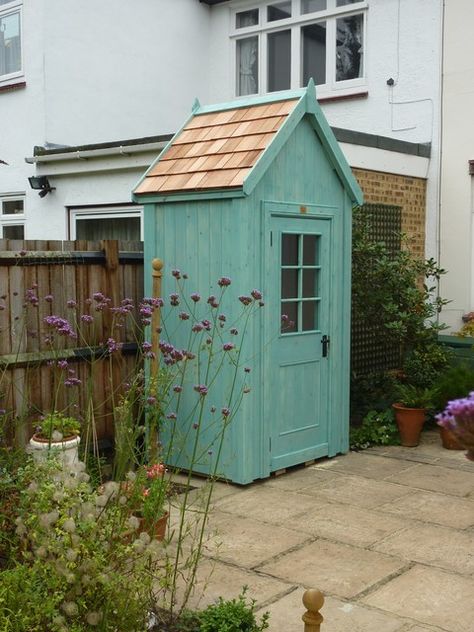 Tiny Shed Ideas, Small Garden Shed Ideas, Very Small Garden, Garden Sheds Ideas, Writing Shed, Mini Shed, Contemporary Sheds, Posh Sheds, Tiny Shed