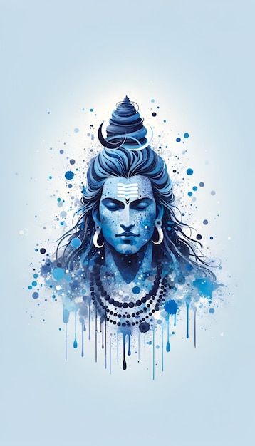 Illustration of lord shiva portrait in watercolor style Lord Shiva Portrait, Lord Shiva Illustration, Shiva Portrait, Shiva Illustration, Avengers Drawings, Abstract Pencil Drawings, Shiva Tattoo, Hanuman Photos, Cool Car Pictures