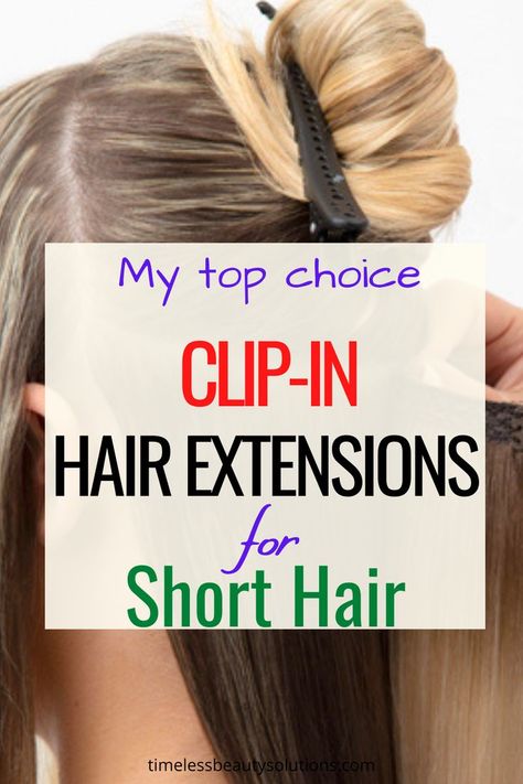 #clipinhairextensions#hairextensions# Short Hair Extensions, Best Clip In Hair Extensions, Extensions For Short Hair, Easy Hair Extensions, Hair Extensions Tutorial, Diy Hair Extensions, Straight Wavy Hair, Clipin Hair Extensions, Clip In Hair Pieces