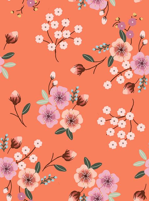 all over print Flowers Background, Gift Wrapper, Trendy Flowers, Flower Background Wallpaper, Print Inspiration, Background Illustration, Flower Backgrounds, Floral Illustrations, Floral Patterns