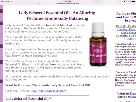 Lady Sclareol Essential Oil- an alluring perfume, emotionally Balancing Lady Sclareol Essential Oil, Oils For Sinus, Essential Oils For Headaches, Young Living Essential Oils Recipes, Yl Oils, Yl Essential Oils, Essential Oils For Hair, Essential Oil Benefits, Living Essentials Oils