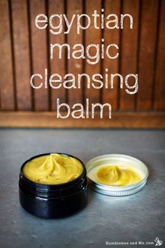 Egyptian Magic Cleansing Balm Recipe with Bee Pollen. DIY homemade natural beauty and skincare. #BBSkinspiration #BeautyBay #AnneSemonin Cleansing Balm Recipe, Egyptian Magic, Balm Recipe, Oil Cleansing, Diy Kosmetik, Beauty And Skincare, Homemade Lotion, Bee Pollen, Natural Therapy