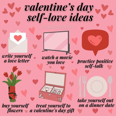 Valentine’s Day For Yourself, Self Love Event Ideas, Self Love Valentines Day Activities, Valentine’s Day Mental Health, Self Love On Valentines Day, Valentine’s Day Affirmations, Valentines Day This Or That, Valentines Day Content Ideas Instagram, Valentines Day Affirmations