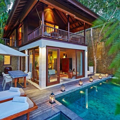 Bali Style Home, Hut House, Tropical House Design, Bamboo House Design, Bali House, Tropical Architecture, Rest House, Bamboo House, Resort Design