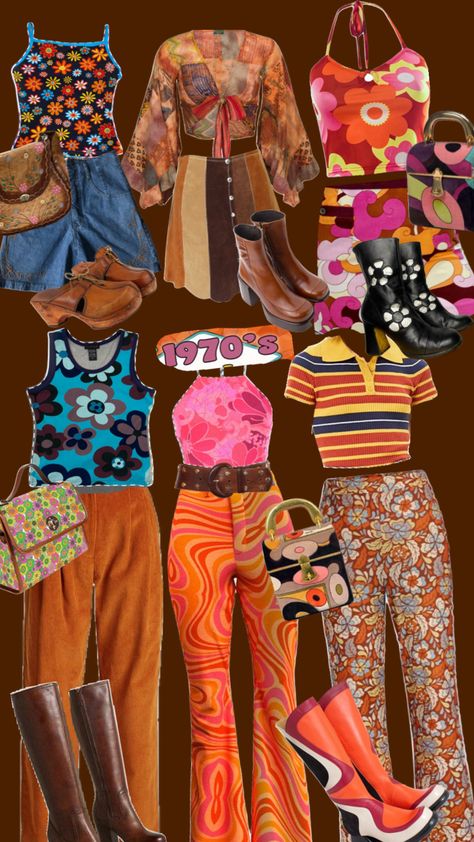 #70s #70sfashion #70sstyle 70s Fashion Hippie, 70s Inspired Outfits, 70’s Fashion, 80s Outfit, Witch Outfit, 1970s Fashion, Swag Style, Bohemian Clothes, Cute Fits