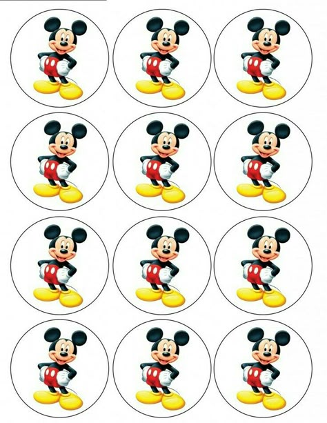 Bolo Do Mickey Mouse, Mickey Mouse Cupcake, Γενέθλια Mickey Mouse, Mickey Cupcakes, Mickey Mouse Cake Topper, Mickey Mouse Stickers, Fiesta Mickey Mouse, Mickey Mouse Cupcakes, Mickey Mouse Decorations