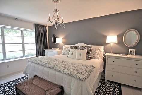 Master Bedroom | Flickr - Photo Sharing! Gray Walls, Decor Ikea, Master Decor, Grey Bedroom, Relaxation Room, Couple Bedroom, Gray Bedroom, Simple Bedroom, White Furniture