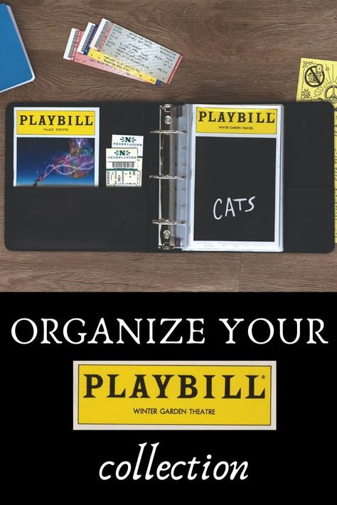 Organize all your #Playbill memories with a 2" Theater Bundle Pack Playbill Binder, 2 Inch Binder, Winter Garden Theatre, Bundle Pack, Sports Cards, Pokemon Cards, Sticker Collection, Winter Garden, Card Games