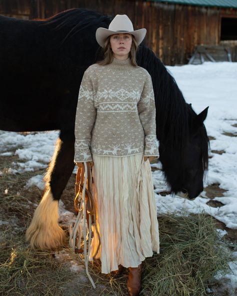 Colter Crinkle Skirt Crinkle Skirt, Classy Cowgirl, Cowgirl Gifts, Cozy Outfits, Nordic Sweater, Western Hat, Crinkle Fabric, Western Hats, Favorite Sweater