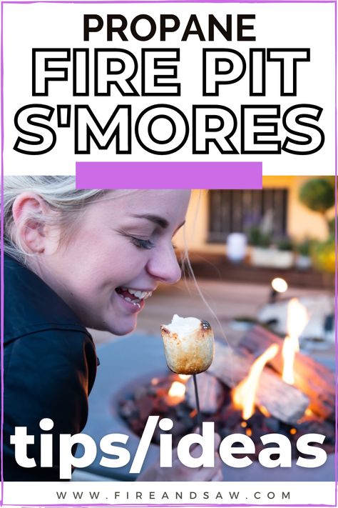 Girl roasting marshmallows making smores gas fire pit Fire Pit Marshmallows, Campfire Fun, Roast Marshmallows, Fire Pit Cooking, Perfect Roast, Things To Watch, Portable Fire Pits, Fire Pit Grill, Gas Fire Pit