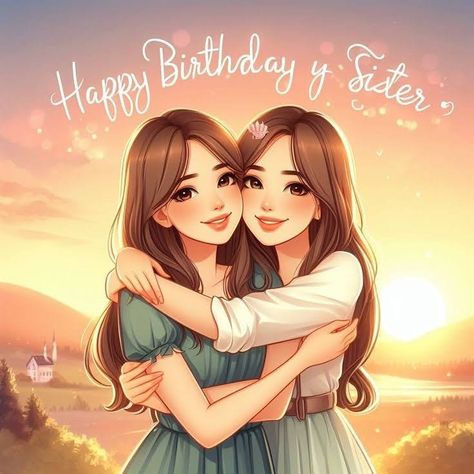 Happy Birthday Sister Pictures, Sisters Hugging, Written Happy Birthday, Happy Birthday Wishes For Sister, Happy Birthday Wishes Sister, Happy Birthday Wishes Song, Traumatic Childhood, Happy Birthday Sis, Beautiful Happy Birthday