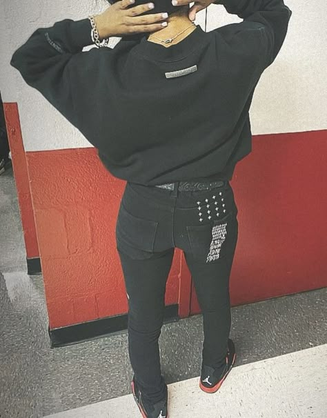 Air Force 1 Outfit Women, Ksubi Jeans, Teen Swag Outfits, Fly Outfit, Soft Life, Wearing All Black, Chill Fits, Cute Lazy Outfits