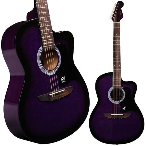 Guitar Easy, Purple Guitar, Purple Tiger, Ukulele Chords Songs, Acoustic Guitar Case, Pink Filter, Acoustic Guitar Lessons, Guitar Obsession, Guitar Acoustic