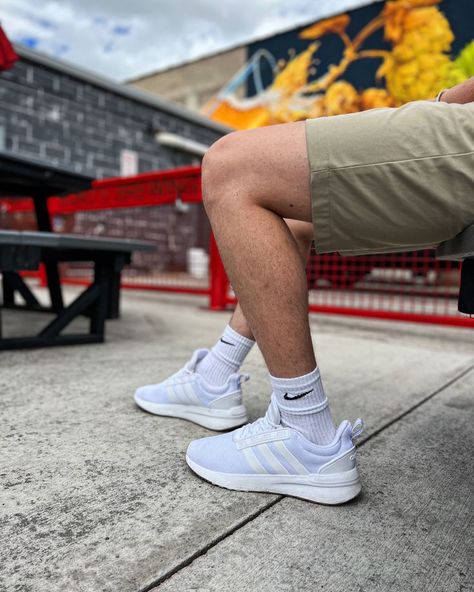 Bring athletic style to your everyday look with the Racer TR21 shoe by Adidas. This stylish, athleisure shoe brings comfort to you with a comfortable snug fit, and lightweight Cloudfoam midsole. Athleisure Shoes, Athletic Style, Athletic Fashion, White Sneaker, Everyday Look, Snug Fit, Athleisure, Men's Shoes, Adidas