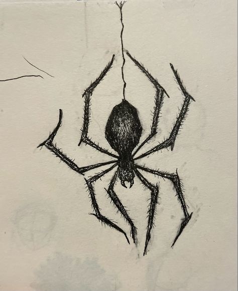 Spider Drawing, Scary Drawings, Horror Drawing, Spiderman Drawing, Spiderman Art Sketch, Semi Realistic, Character Artist, Spider Art, Sketchbook Drawings