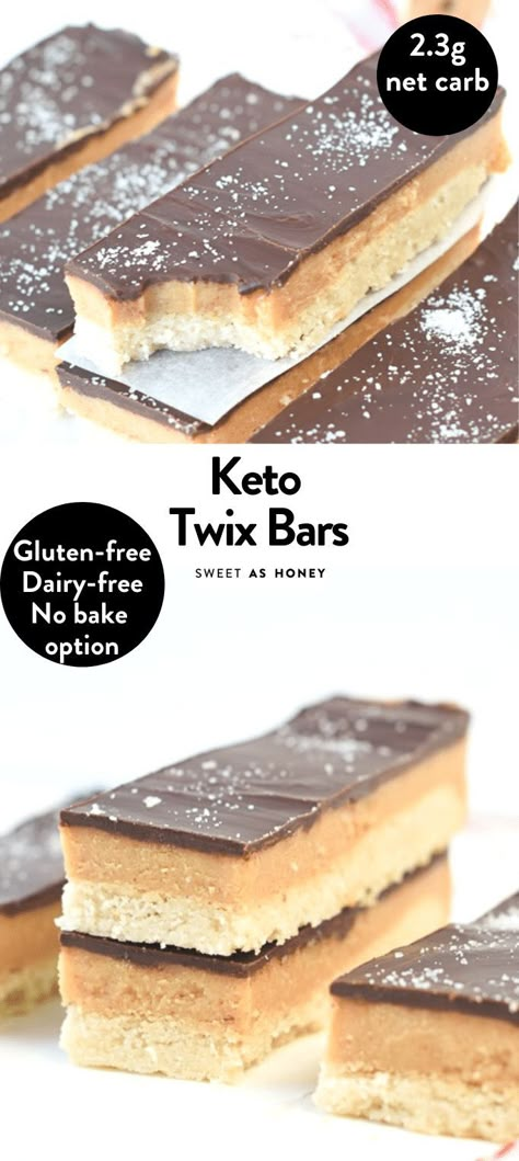 Bear Diet, Homemade Twix Bars, Galletas Keto, Twix Bars, Caramel Recipe, Twix Bar, Keto Bars, Baking Fun, Keto Sweets