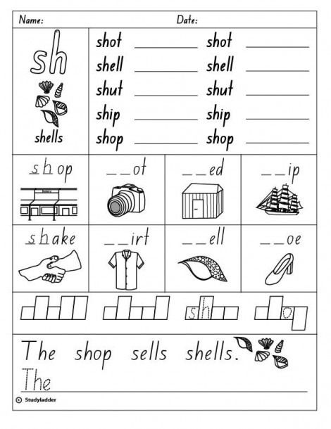 Sh Sound Worksheets Kindergarten Phonics Worksheets Grade 1, Consonant Blends Worksheets, Digraphs Worksheets, Speech Therapy Tools, Phonics Blends, Letter Blends, Blends Worksheets, Kindergarten Phonics Worksheets, First Grade Phonics