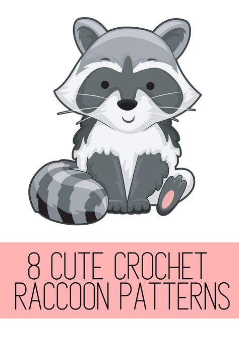 Find inspiration for your next crochet project with these raccoon patterns. Amigurumi and more #crochet #amigurumi #crochetanimals Crochet Racoon, Racoon Crochet, Crochet Racoon Pattern Free, Crochet Raccoon, Crochet Raccoon Free Pattern, Racoon Amigurumi Free Pattern, Raccoon Crochet, Raccoon Amigurumi Free Pattern, Racoon Crochet Pattern Free