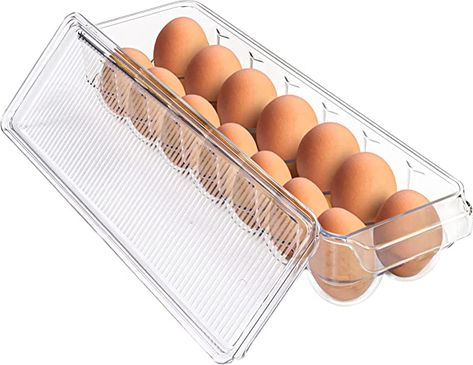 Kitchen Gadgets Storage, Storing Eggs, Egg Container, Master Kitchen, Egg Carton Crafts, Stone Counters, Egg Storage, Refrigerator Storage, Refrigerator Organization