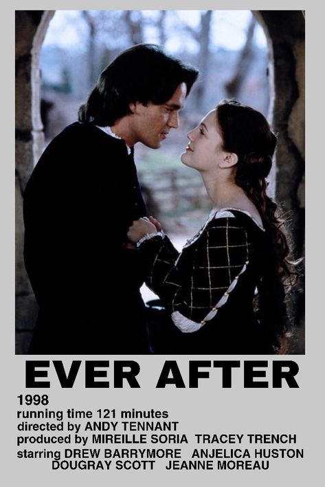 ever after movie poaroid minimalist poster Ever After Movie Poster, Ever After Aesthetic Movie, The In Between Movie, Romantic Movie Posters, In Between Movie, Old Movies Aesthetic, Ever After Movie, Ever After 1998, Ever After Poster