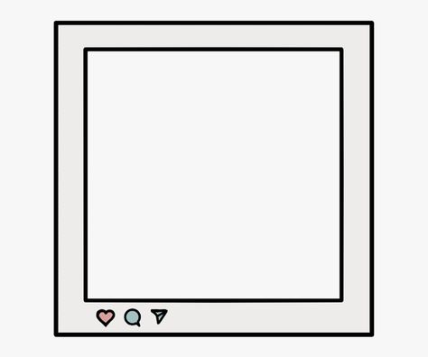 Instagram Border Template, Instagram Frame Png, Border Instagram, Instagram Border, Photo Borders, Instagram Png, Polaroid Frame Png, Png Border, Father's Day Message