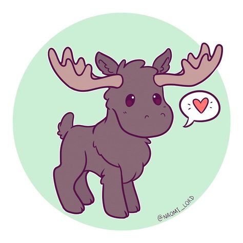 Moose! Not to be confused with Sam Winchester  #moose #cute #kawaii #chibi #instaart #instadaily #instaartist #illustration #illustrationoftheday #digitalart #digitalpainting #doodle #art #drawing Moose Drawing, Cartoon Moose, Cute Moose, Art Mignon, Cute Kawaii Animals, Animal Doodles, Cute Kawaii Drawings, Anime Animals, Kawaii Chibi