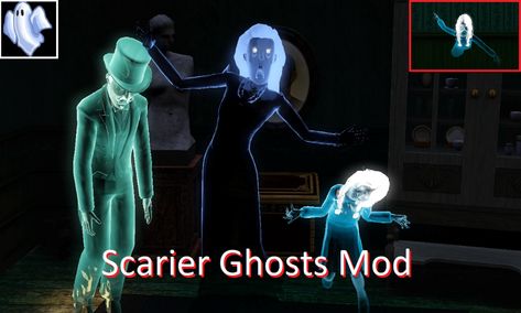 Mod The Sims - Scarier Ghosts Mod Sims 3 Houses Ideas, Sims 3 Worlds, Sims 2 Games, Sims 3 Mods, Sims 4 Cas Mods, Sims 4 Expansions, Sims 4 Characters, The Sims 3, Sims 4 Cc Packs