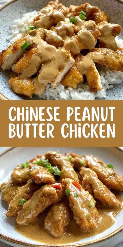 Craving a quick and delicious dinner? Try this Easy Chinese Peanut Butter Chicken recipe! 🍗🥜 Packed with rich, creamy peanut butter flavor, tangy soy sauce, and aromatic spices, this dish is perfect for busy weeknights. Ready in just 30 minutes, it’s a fusion of Asian-inspired flavors everyone will love. Pair it with steamed rice or noodles for the ultimate comfort meal. 🥢✨ #ChineseChicken #PeanutButterLovers #QuickDinners #AsianFusion #EasyRecipes #DinnerIdeas #FoodieFavorites Chinese Peanut Chicken, Peanut Butter Chicken Chinese, Peanut Butter Chicken Recipe, Peanut Butter Chicken, Shredded Chicken Recipes, Peanut Chicken, Butter Chicken Recipe, Easy Chinese, Chinese Chicken