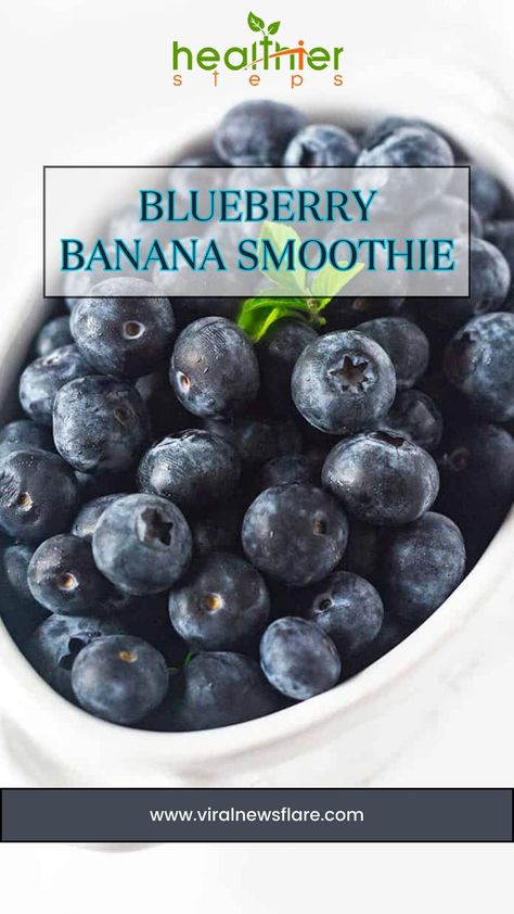 Blueberry Banana Smoothie | Blueberry banana smoothie  recipe Easy Blueberry Smoothie, Blueberry Smoothie Recipe Healthy, Blueberry Banana Smoothie Recipe, Blueberry Smoothie Recipe Easy, Blueberry Banana Smoothie Recipes, Kid Friendly Smoothies, Easiest Breakfast, Banana Smoothie Healthy, Blueberry Smoothie Recipe