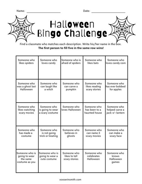 Halloween Bingo Cards Free Printable, Halloween Activity Sheets Free Printable, Halloween Bingo Printable Free, Halloween Cryptogram, Halloween Bingo For Kids, Bingo Cards Printable Templates, Halloween Worksheets Preschool, Bingo Printable Free, Halloween Packet