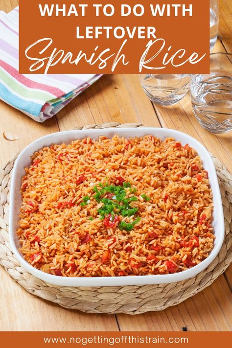 Leftover Mexican Rice, Leftover Spanish Rice, Recipe With Leftover Rice, Spanish Rice Dinner, Spanish Rice Casserole, Easy Mexican Rice Recipe, Authentic Rice, Vitaclay Recipes, Cooked Rice Recipes