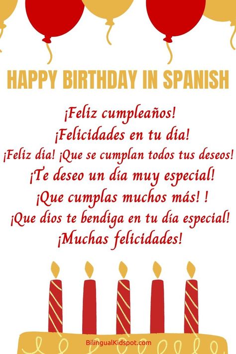 How to Say Happy Birthday in Spanish Happy Birthday Song Lyrics, Birthday Song Lyrics, Happy Birthday Lyrics, Spanish Birthday Wishes, Happy Birthday Dear Sister, Happy Birthday Dear Friend, Happy Birthday In Spanish, Happy Birthday Uncle, Happy Birthday Nephew