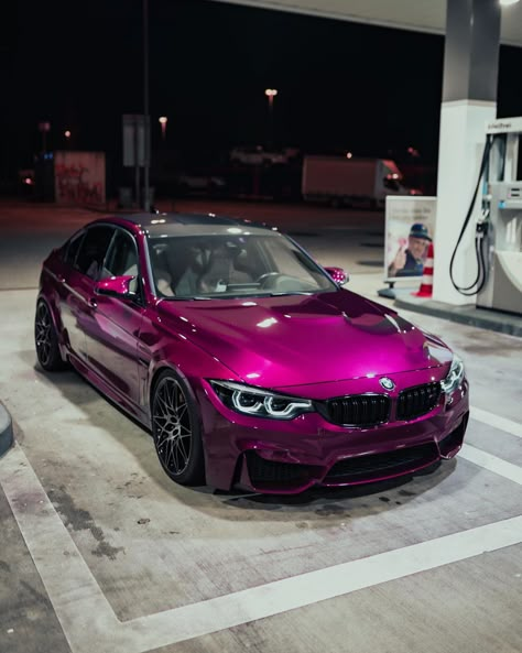 Bmw Truck, Custom Motorcycle Paint Jobs, Car Paint Colors, Vintage Cart, Purple Car, Vinyl Wrap Car, Dodge Challenger Srt, Bmw Series, Street Racing Cars