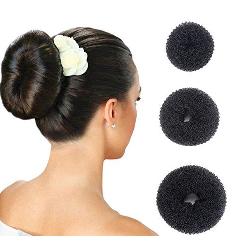 Hair Donut Bun Maker Ring Style Doughnut Shaper Chignon Former for Creating Updo Pack of 3 Pieces1Large1Middle1SamllBlack * Want to know more, click on the image. (This is an affiliate link) #HairStylingAccessories Doughnut Bun, Bun Donut, Donut Bun Hairstyles, Bun Maker Hairstyles, Donut Bun, Hair Donut, Scrunchie Ponytail, Ponytail Updo, Hair Bun Maker