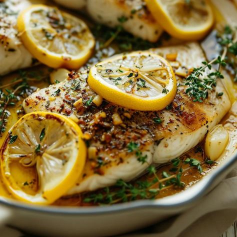 Lemon and Thyme Roasted Sea Bass Recipe Greek Sea Bass Recipes, Sea Bass Recipes Healthy Baked Fish, See Bass Recipe, Black Sea Bass Recipe Baked, European Sea Bass Recipes, Black Bass Recipes, Bass Recipes Fresh Water, White Sea Bass Recipe, Bass Recipes Baked