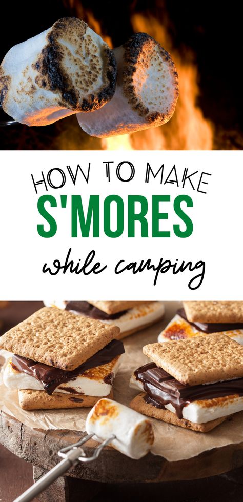 How To Make Smores Camping, How To Make Smores, Smores Recipes Camping, Best Smores, Campfire Birthday, Smores Recipe, Make Smores, Making Smores, Camping Week