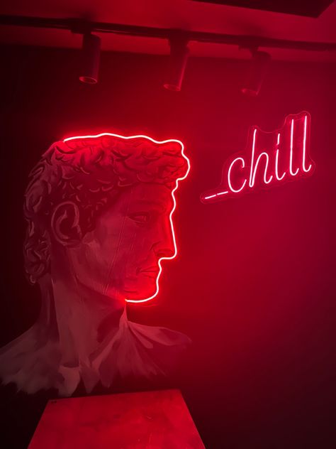 #neon # #chill Chill Astethic, Retro Bob, Chill Out, Chill Zone, Red Neon, Chill Photos, Playlist Covers, Text Pictures, Spotify Playlist