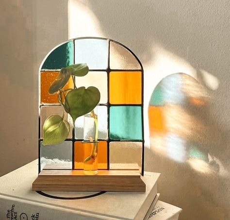 Ok, so in a previous post I was gushing about the stained glass looking art that was in my favourite hues of orange, blue and teal and I just came across this Canadian (Eeeeep!) artist on Pinterest who makes gorgeous stained glass decor for your home!!! How amazing is this?!?!?! I’m gonna have to get me a piece. It’s so pretty 😍. Artist is @lavieenverreglass go check her out and support Canadian artists!! #canadianartists #shopsmall #welovesmallbusinesses #stainedglass #madeincanada #dopamine... Stained Glass Decor, Stained Glass Diy, Stained Glass Crafts, Stained Glass Designs, Stained Glass Projects, Canadian Artists, Stained Glass Patterns, Stained Glass Art, Dream House Decor