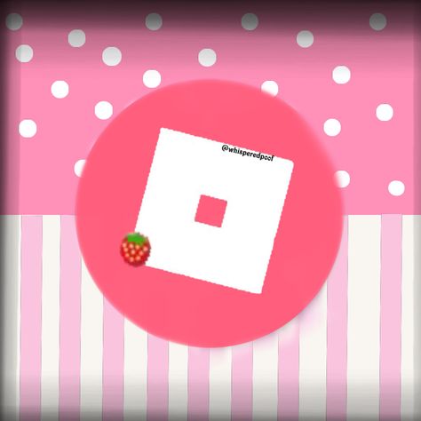 Roblox App Icon, Roblox Icon, Kawaii App, Kawaii Strawberry, App Store Icon, Profile Wallpaper, Mobile Icon, Soft Pink Theme, App Ios